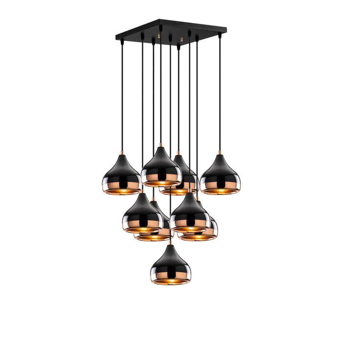 Opviq Yıldo - 6893 Lámpara de araña negra de metal con altura regulable Opviq Yıldo - 6893 Lámpara de araña negra de metal con altura regulable